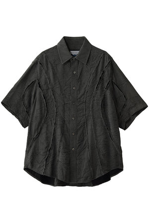 メゾンスペシャル/MAISON SPECIALの【UNISEX】タックワッシャーリネン ツギハギS/Sシャツ(110400/110402)