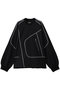 【UNISEX】スラブ天竺 ファスナーディテール ラグランTEE メゾンスペシャル/MAISON SPECIAL BLK(ブラック)