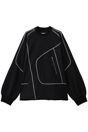 メゾンスペシャル/MAISON SPECIALの【UNISEX】スラブ天竺 ファスナーディテール ラグランTEE(110100/110103)