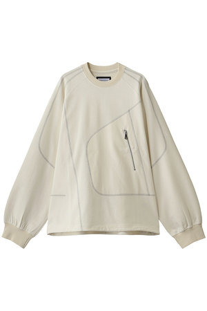 メゾンスペシャル/MAISON SPECIALの【UNISEX】スラブ天竺 ファスナーディテール ラグランTEE(110100/110103)