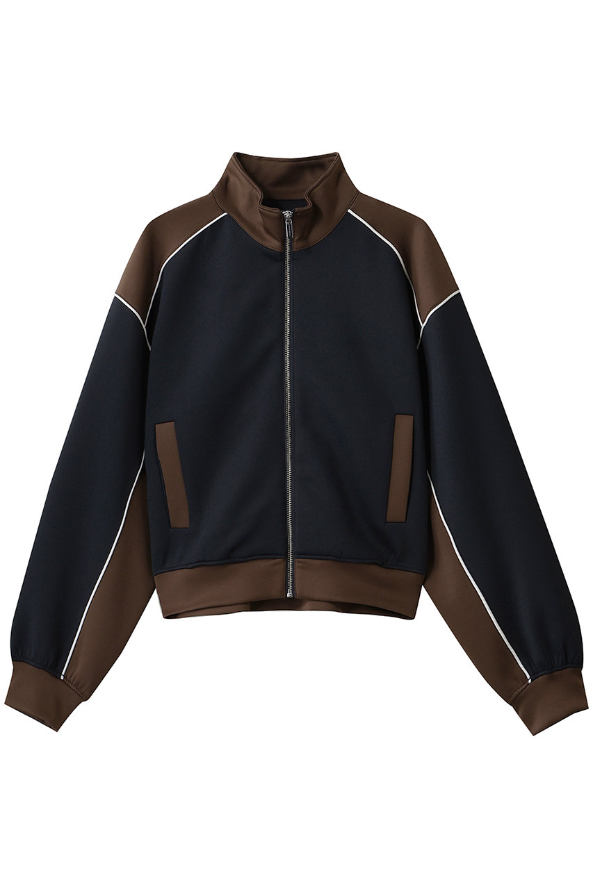 MAISON SPECIAL Compact Zip-Up Jersey/コンパクトジップアップジャージ (NVY(ネイビー), FREE) メゾンスペシャル ELLE SHOP
