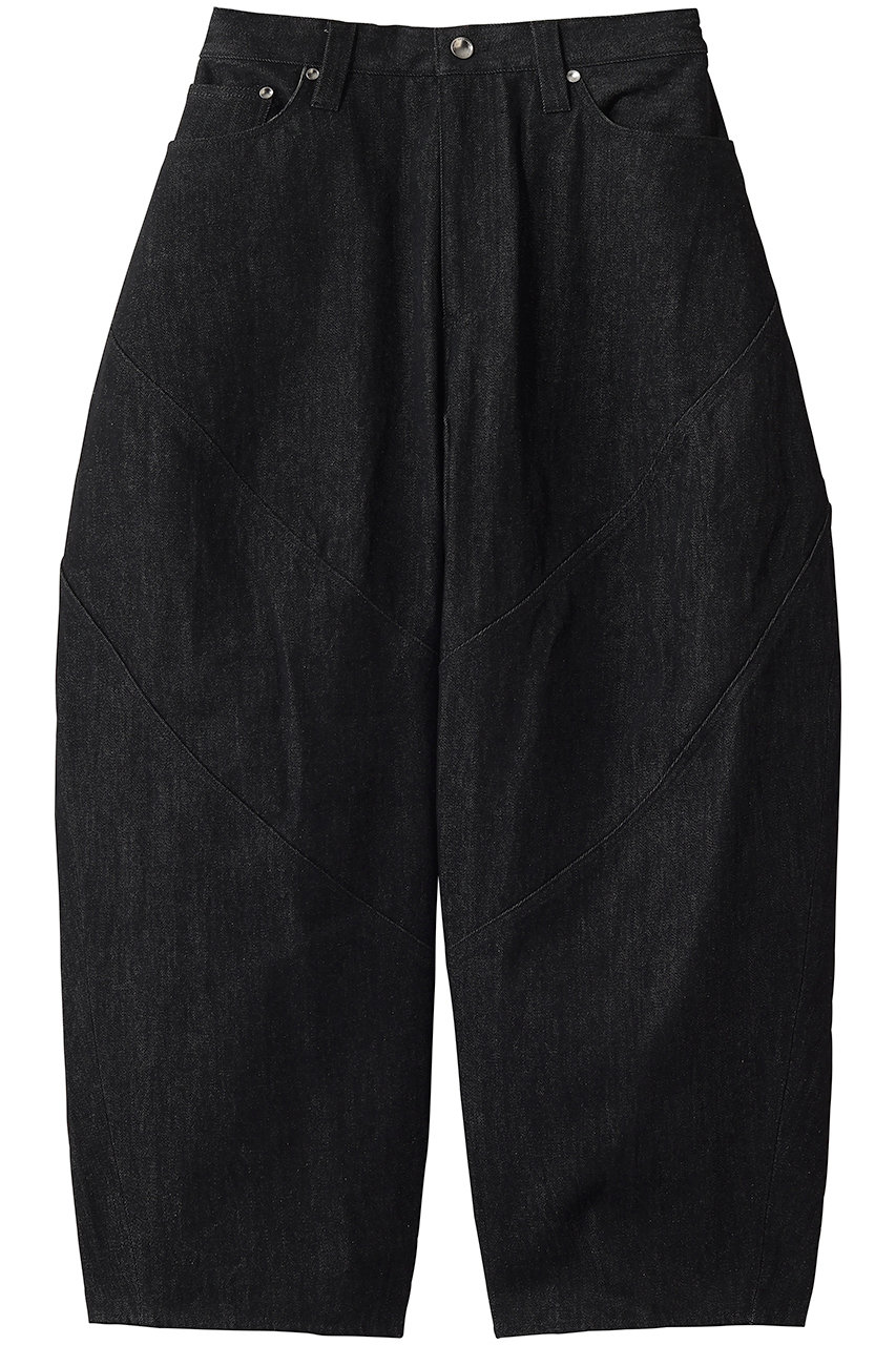 メゾンスペシャル/MAISON SPECIALの【UNISEX】オボイドシルエット デニムパンツ(BLK(ブラック)/11262461601)