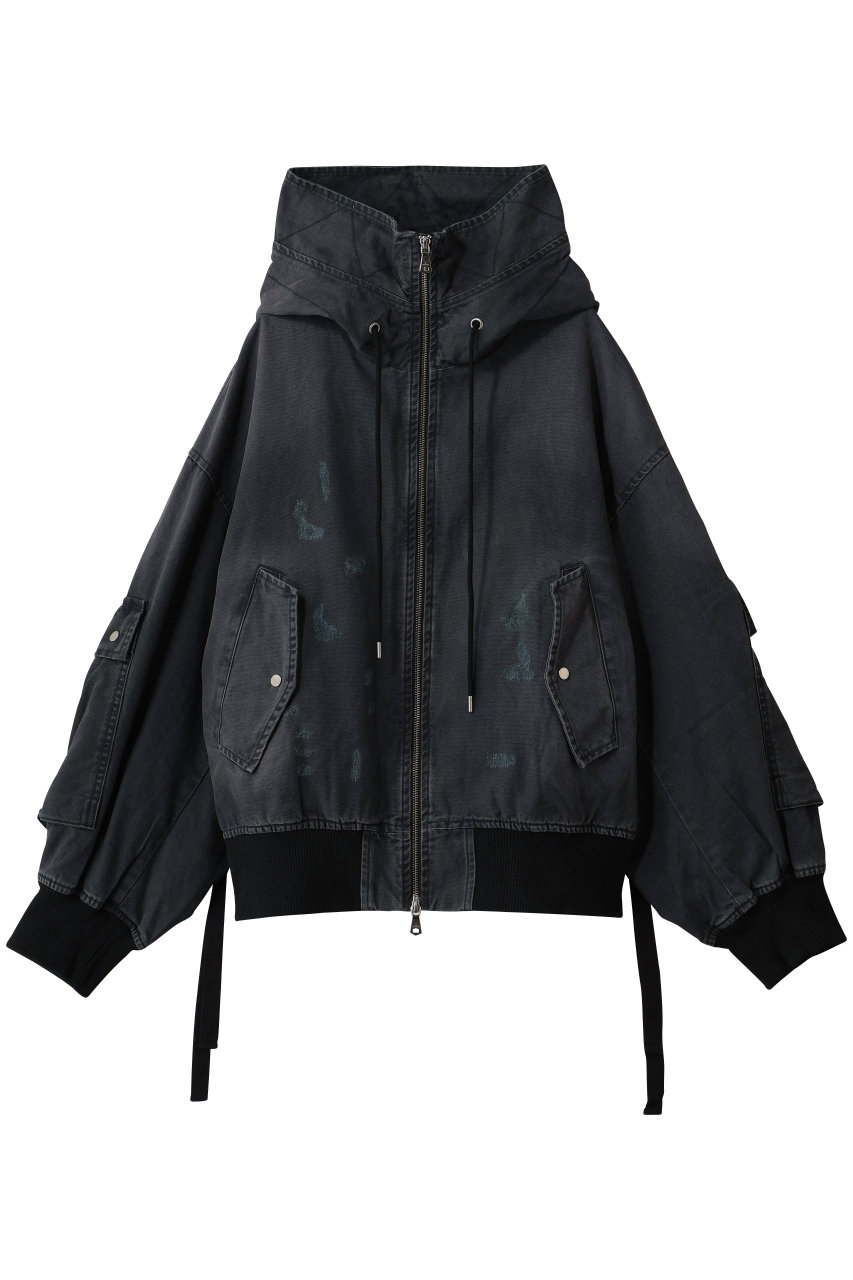 メゾンスペシャル/MAISON SPECIALの【UNISEX】カーゴポケットダックZIPフーディー(NVY(ネイビー)/11262211501)