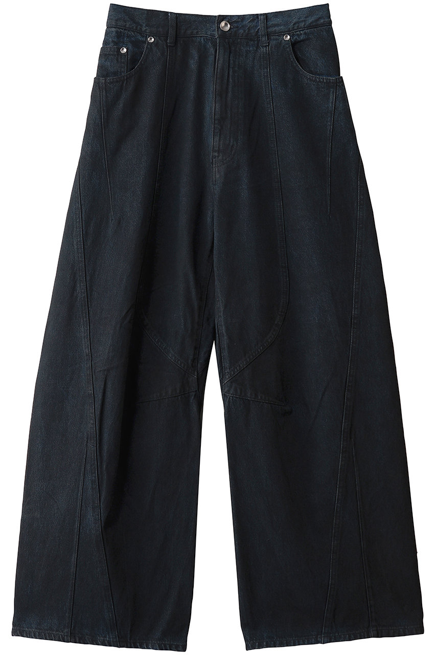 MAISON SPECIAL 【UNISEX】立体裁断デニムパンツ (BLK(ブラック), 1) メゾンスペシャル ELLE SHOP