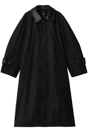 メゾンスペシャル/MAISON SPECIALの【UNISEX】120/2/2 Suvin Cotton 衿レザーステンカラーコート(110900/110903)