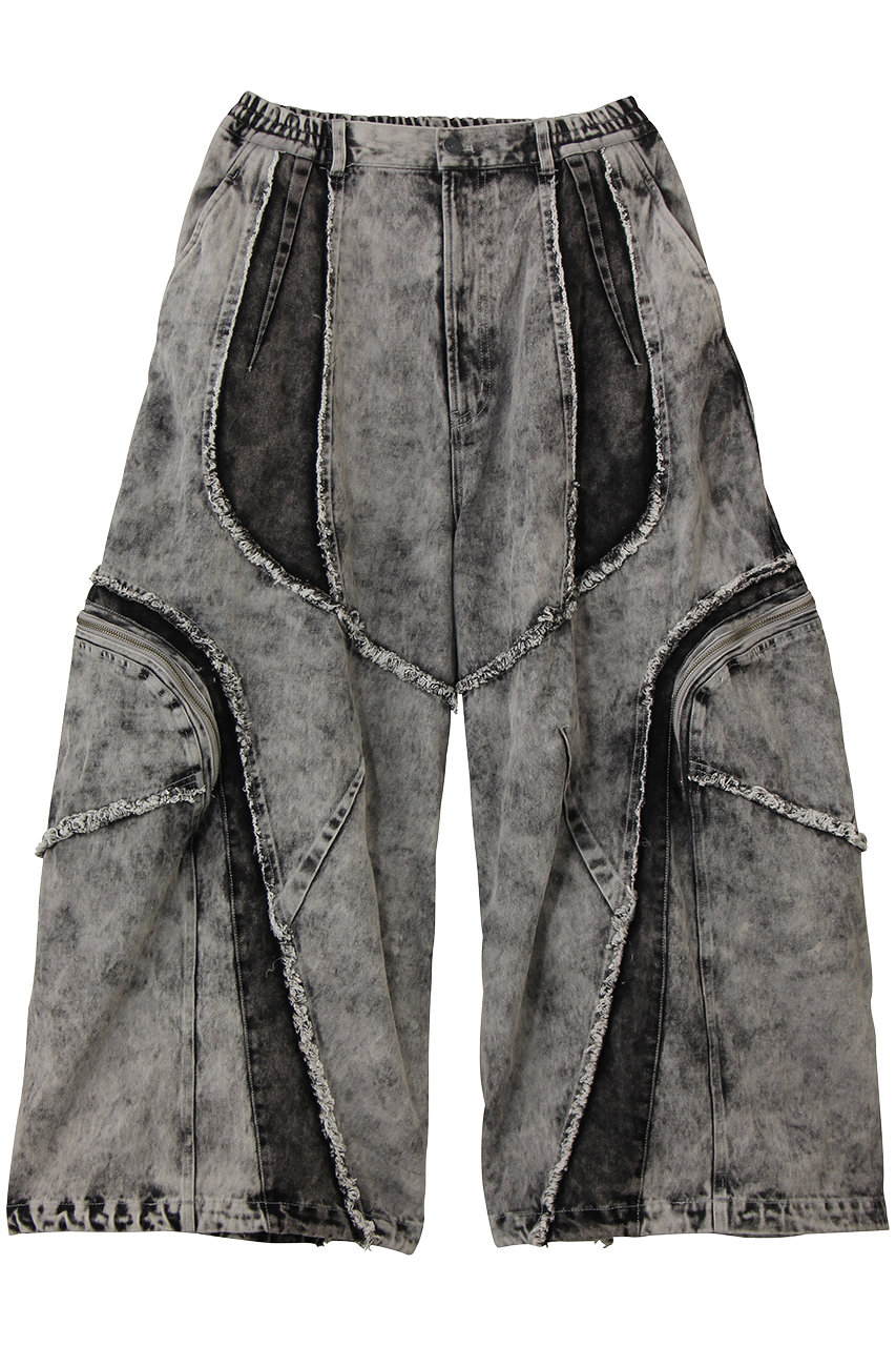 MAISON SPECIAL 【UNISEX】デニム切り替えカーゴパンツ (L.GRY(ライトグレー), 1) メゾンスペシャル ELLE SHOP