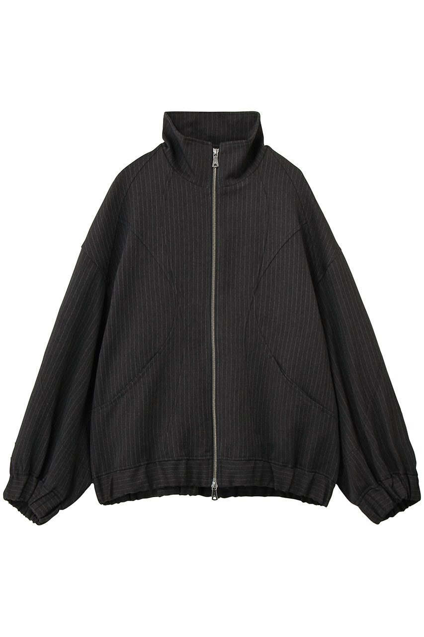MAISON SPECIAL 【UNISEX】カーブスイッチングスタンドブルゾン (GRY(グレー), 0) メゾンスペシャル ELLE SHOP