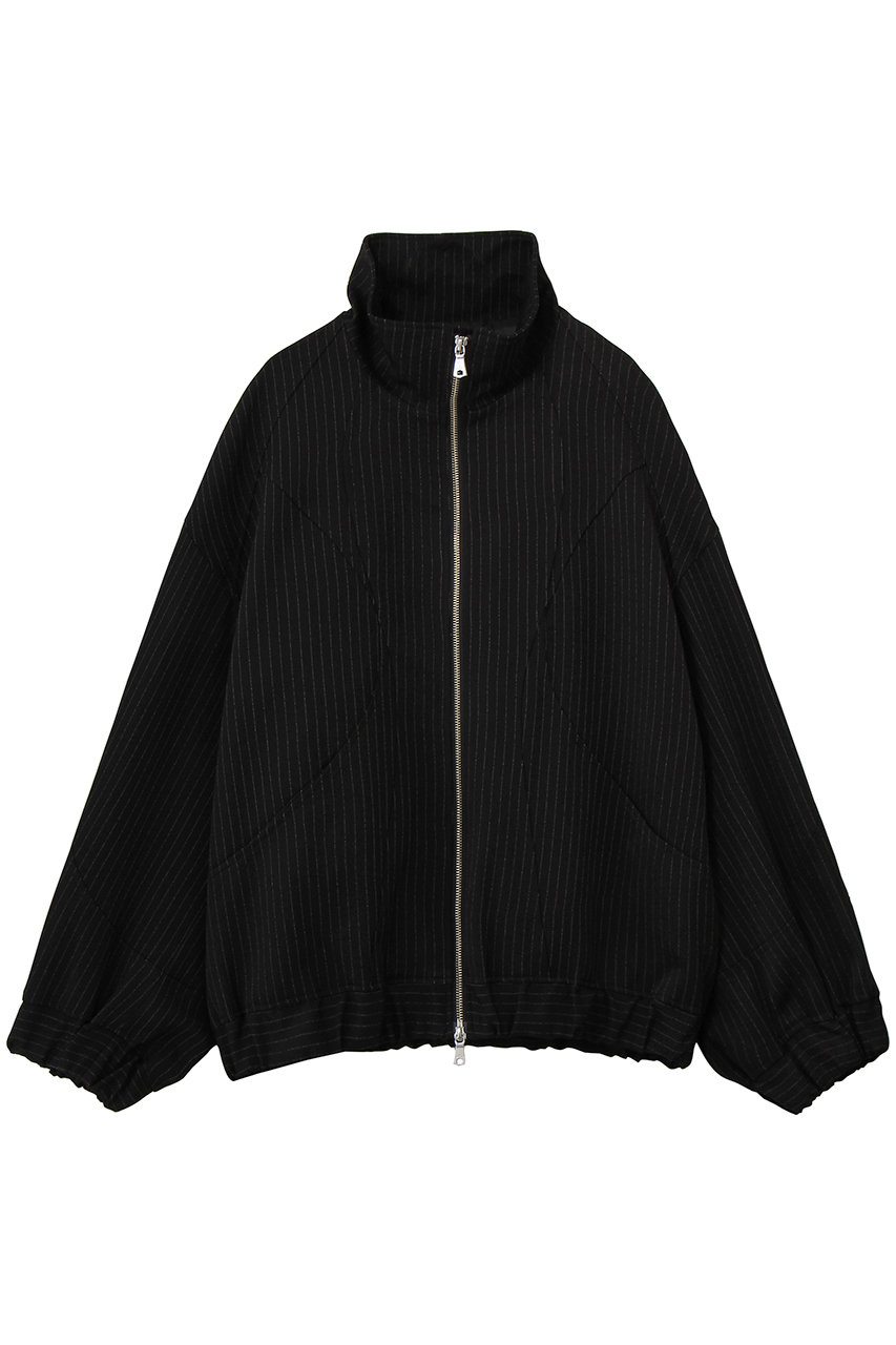 MAISON SPECIAL 【UNISEX】カーブスイッチングスタンドブルゾン (BLK(ブラック), 0) メゾンスペシャル ELLE SHOP