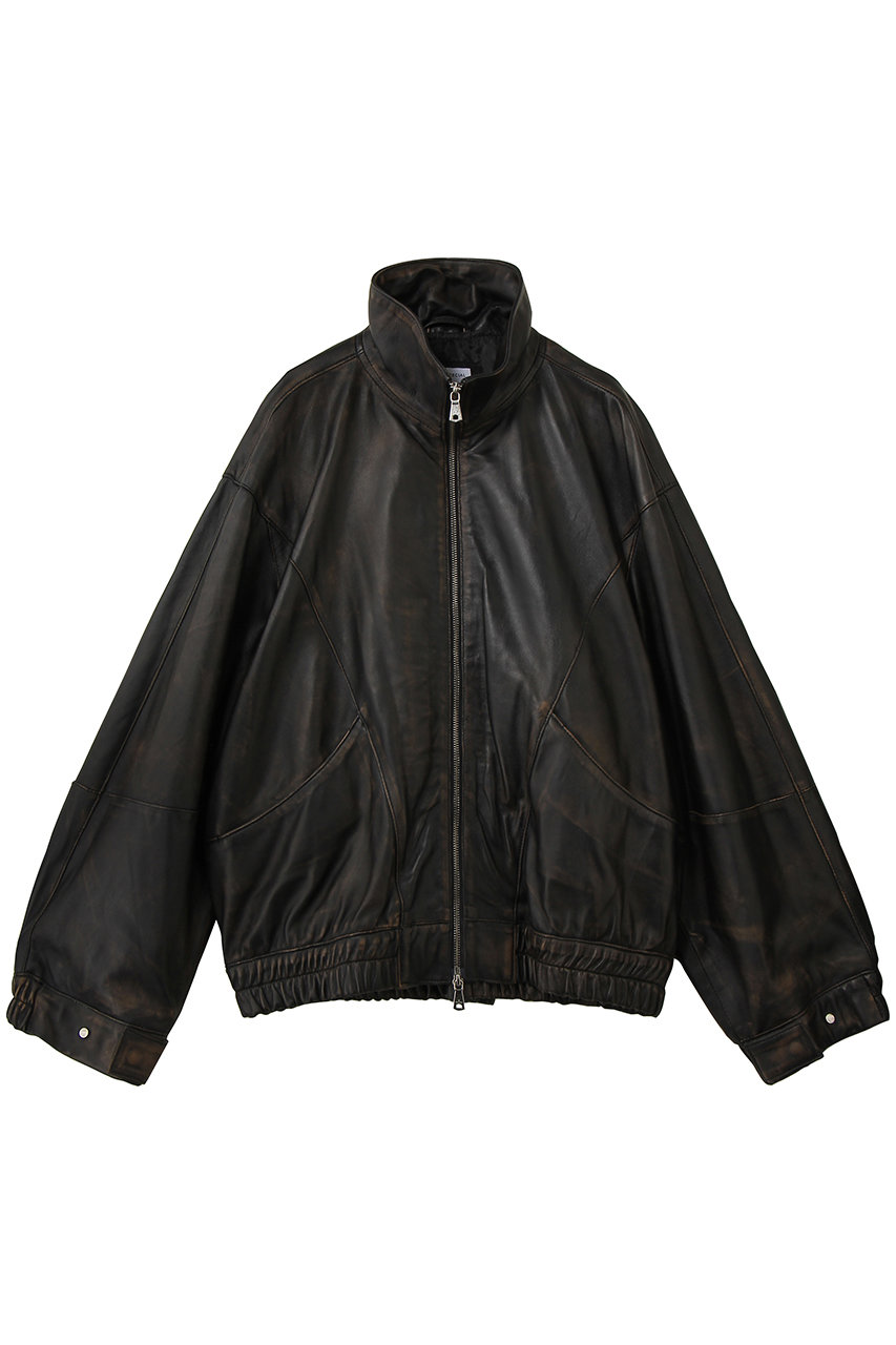 MAISON SPECIAL 【UNISEX】SHEEPレザースタンドブルゾン (BRN(ブラウン), 1) メゾンスペシャル ELLE SHOP