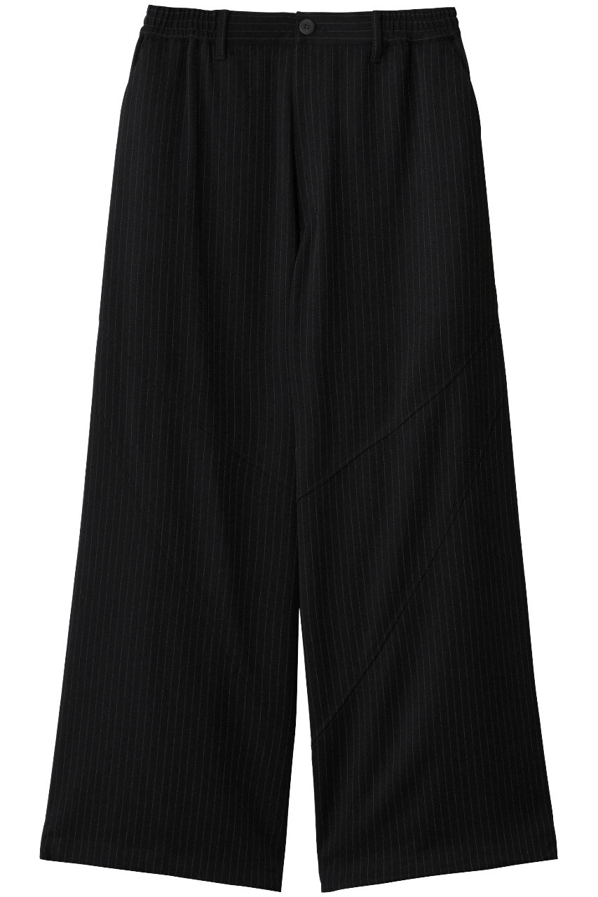 MAISON SPECIAL 【UNISEX】カーブスイッチングワイドパンツ (BLK(ブラック), 0) メゾンスペシャル ELLE SHOP