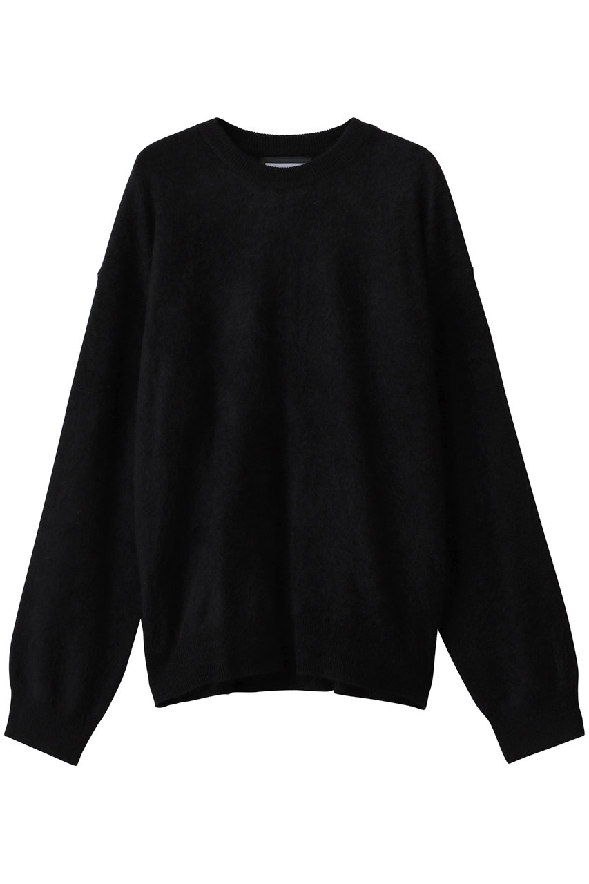 MAISON SPECIAL 【UNISEX】Super140 EX FINE MERINO クルーネックPO (BLK(ブラック), 2) メゾンスペシャル ELLE SHOP
