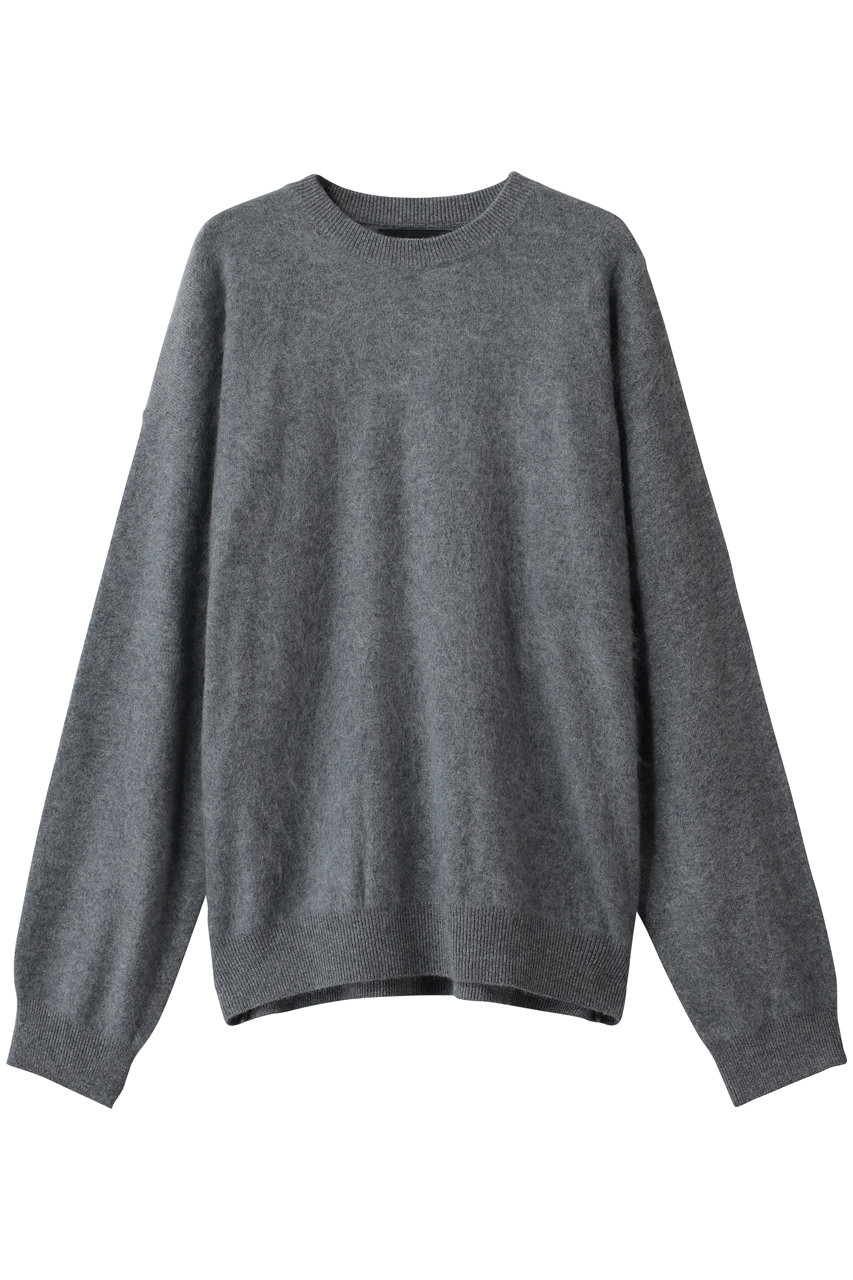 MAISON SPECIAL 【UNISEX】Super140 EX FINE MERINO クルーネックPO (GRY(グレー), 1) メゾンスペシャル ELLE SHOP