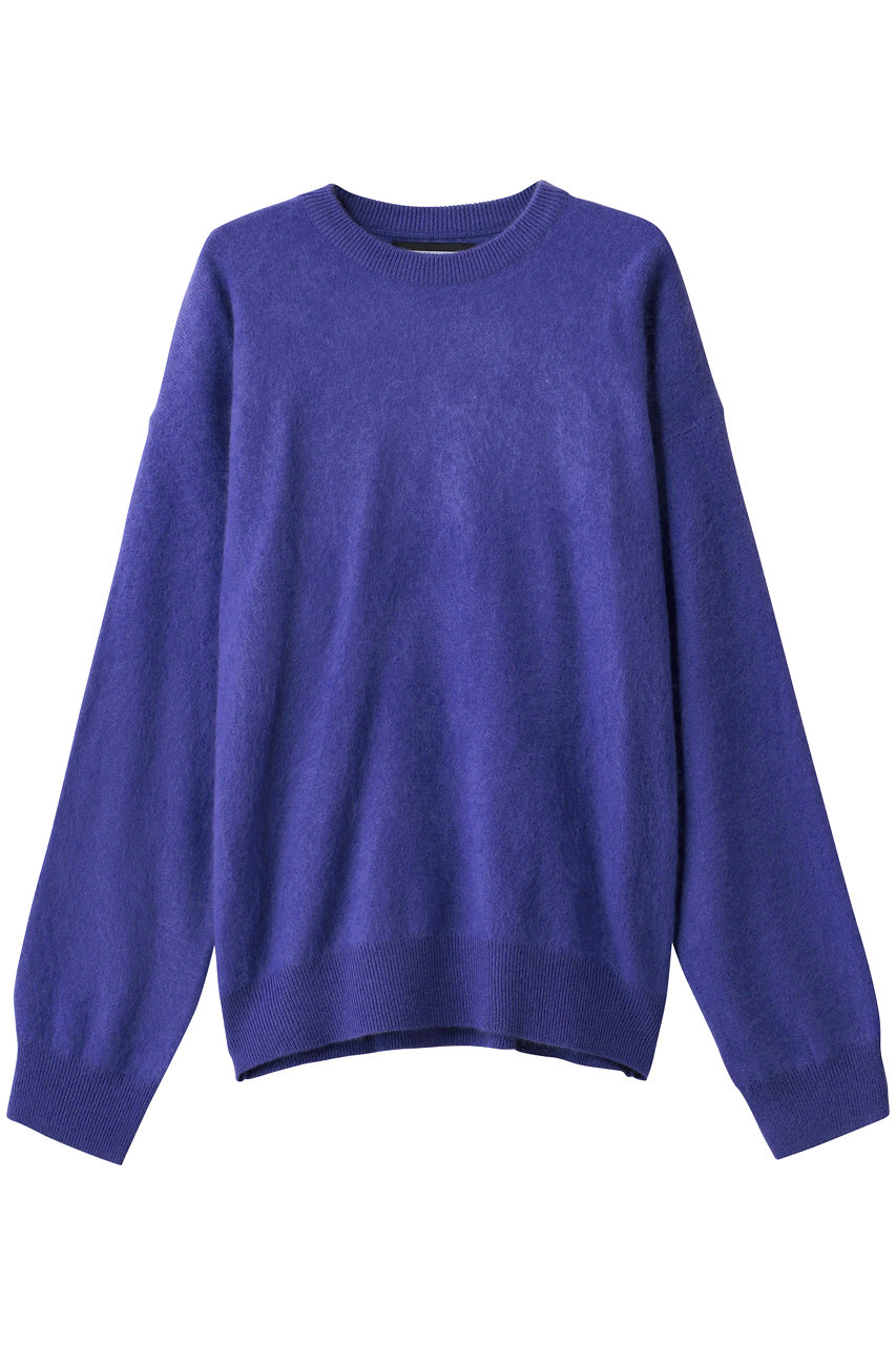 MAISON SPECIAL 【UNISEX】Super140 EX FINE MERINO クルーネックPO (PPL(パープル), 2) メゾンスペシャル ELLE SHOP
