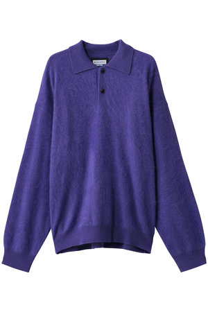 メゾンスペシャル/MAISON SPECIALの【UNISEX】Super140 EX FINE MERINO ニットポロシャツ(110300/110301)