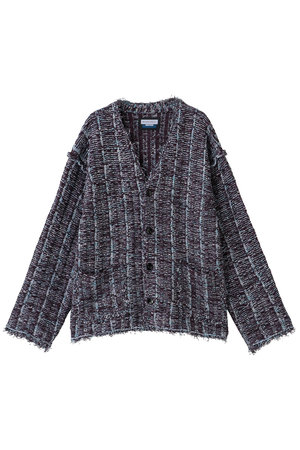 メゾンスペシャル/MAISON SPECIALの【UNISEX】ツイードニットカーデ(110300/110303)