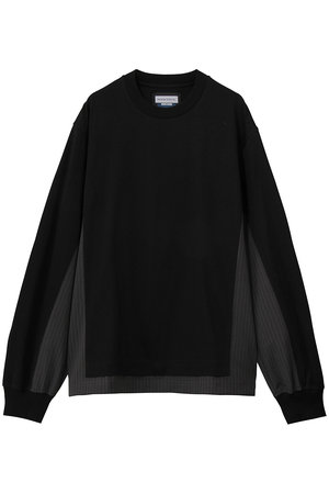 メゾンスペシャル/MAISON SPECIALの【UNISEX】異素材ドッキング コンパクトスムースL/S TEE