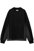 【UNISEX】異素材ドッキング コンパクトスムースL/S TEE