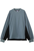 【UNISEX】異素材ドッキング コンパクトスムースL/S TEE