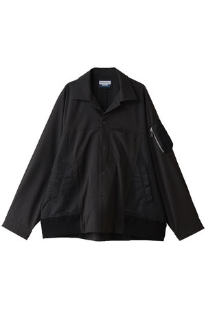 メゾンスペシャル/MAISON SPECIALの【UNISEX】ドッキングMA-1 L/Sシャツ(110400/110403)
