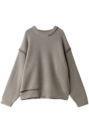 メゾンスペシャル/MAISON SPECIALの【UNISEX】ハンドステッチニット クルーネックPO(110300/110301)