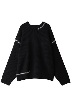 メゾンスペシャル/MAISON SPECIALの【UNISEX】ハンドステッチニット クルーネックPO(110300/110301)