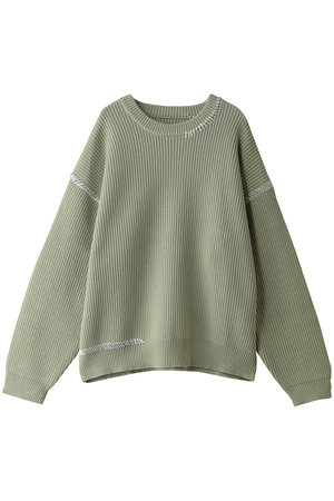 メゾンスペシャル/MAISON SPECIALの【UNISEX】ハンドステッチニット クルーネックPO(110300/110301)