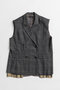 【予約販売】Classic Bicolor Oversized Vest/クラシックバイカラーオーバージレ メゾンスペシャル/MAISON SPECIAL MLT1(マルチカラー)