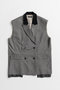 【予約販売】Classic Bicolor Oversized Vest/クラシックバイカラーオーバージレ メゾンスペシャル/MAISON SPECIAL GRY(グレー)