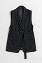 【予約販売】Belted Side-Open Vest/ベルテッドサイドオープンジレ メゾンスペシャル/MAISON SPECIAL BLK(ブラック)