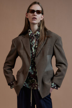 メゾンスペシャル/MAISON SPECIALの【予約販売】Oversized Jacket with Ribbed Waist/ウエストリブオーバージャケット(110800/110801)