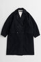 Super 140 Balloon Sleeve Wool Long Coat/スーパー140バルーンスリーブウールロングコート メゾンスペシャル/MAISON SPECIAL BLK(ブラック)
