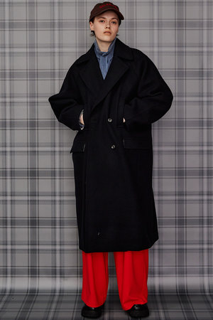 メゾンスペシャル/MAISON SPECIALの【予約販売】Super 140 Balloon Sleeve Wool Long Coat/スーパー140バルーンスリーブウールロングコート(110900/110903)