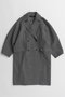 Super 140 Balloon Sleeve Wool Long Coat/スーパー140バルーンスリーブウールロングコート メゾンスペシャル/MAISON SPECIAL GRY(グレー)