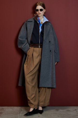 メゾンスペシャル/MAISON SPECIALのSuper 140 Balloon Sleeve Wool Long Coat/スーパー140バルーンスリーブウールロングコート(110900/110903)