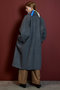 Super 140 Balloon Sleeve Wool Long Coat/スーパー140バルーンスリーブウールロングコート メゾンスペシャル/MAISON SPECIAL