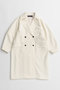 Super 140 Balloon Sleeve Wool Long Coat/スーパー140バルーンスリーブウールロングコート メゾンスペシャル/MAISON SPECIAL WHT(ホワイト)