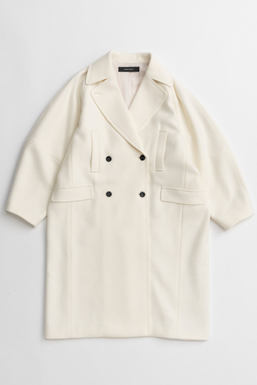 【最終価格】ヴェルメイユパーイエナ super140's バルーンスリーブコート MAISON SPECIAL(メゾンスペシャル)｜Super 140 Balloon Sleeve Wool