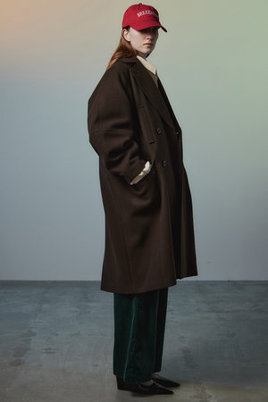 メゾンスペシャル/MAISON SPECIALのSuper 140 Balloon Sleeve Wool Long Coat/スーパー140バルーンスリーブウールロングコート(110900/110903)