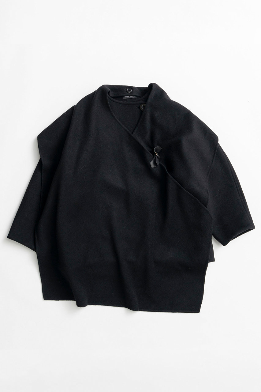 メゾンスペシャル/MAISON SPECIALの【予約販売】2WAY Scarf Middle Coat/2WAYマフラーミドルコート(BLK(ブラック)/21262165303)