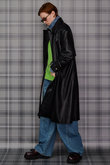 Stand Collar Leather Long Coat/ステンカラーレザーロングコート