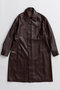 【予約販売】Stand Collar Leather Long Coat/ステンカラーレザーロングコート メゾンスペシャル/MAISON SPECIAL BRN(ブラウン)