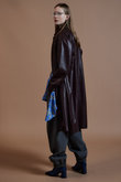 Stand Collar Leather Long Coat/ステンカラーレザーロングコート