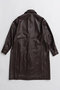 【予約販売】Stand Collar Leather Long Coat/ステンカラーレザーロングコート メゾンスペシャル/MAISON SPECIAL