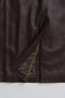 【予約販売】Stand Collar Leather Long Coat/ステンカラーレザーロングコート メゾンスペシャル/MAISON SPECIAL