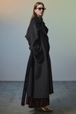 Cashmere Blend Double-Face Gown Coat/カシミヤブレンドリバーガウンコート