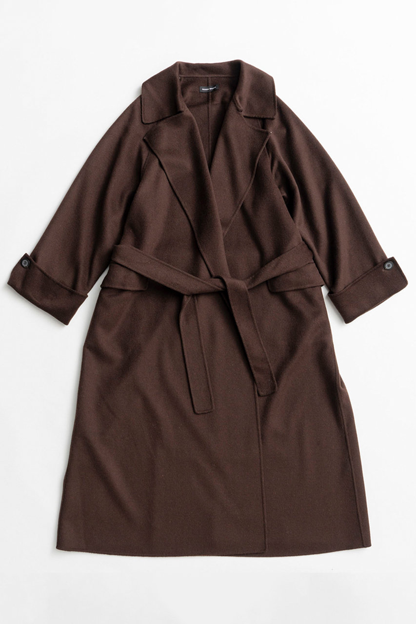 メゾンスペシャル/MAISON SPECIALの【予約販売】Cashmere Blend Double-Face Gown Coat/カシミヤブレンドリバーガウンコート(BRN(ブラウン)/21262165802)