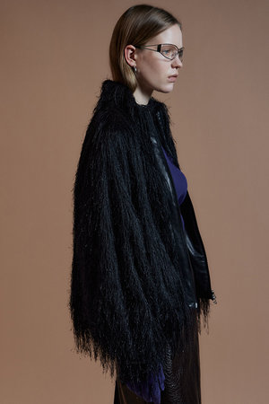 メゾンスペシャル/MAISON SPECIALの【予約販売】Feather High-Neck Blouson/フェザーハイネックブルゾン(110800/110802)