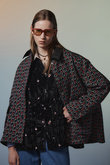Flower Jacquard Utility Jacket/フラワージャガードユーティリティジャケット