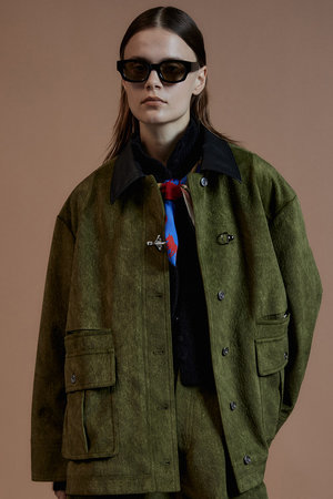 メゾンスペシャル/MAISON SPECIALの【予約販売】Haircalf-Like Utility Jacket/ハラコライクユーティリティージャケット(110800/110801)