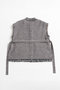 【予約販売】Belted Tweed Oversized Vest/ベルテッドツイードオーバージレ メゾンスペシャル/MAISON SPECIAL